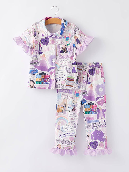 TS Character Print - Girls Pajamas