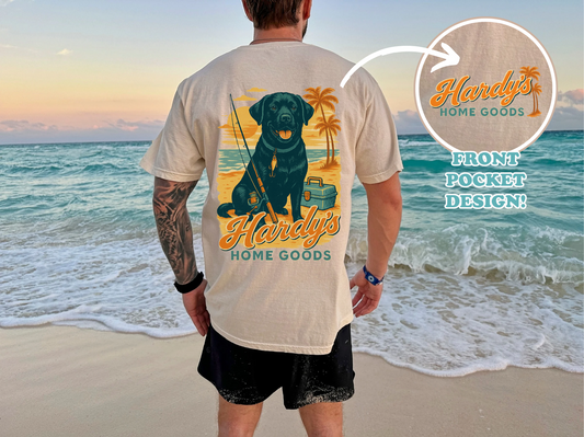 Fishing Dog -  Crewneck, Hoodie, or T-Shirt
