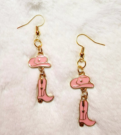 Cowgirl Boots and Hat Earrings