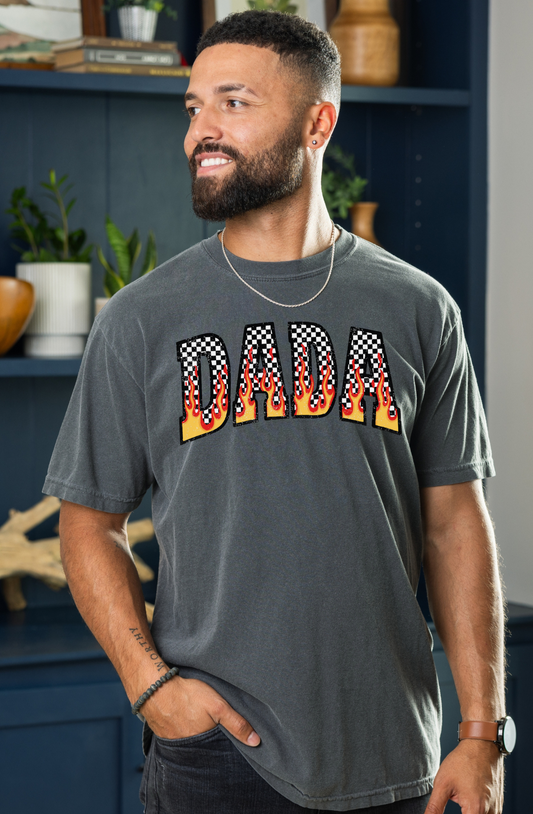 Adult Checkered Dada -  Crewneck, Hoodie, or T-Shirt
