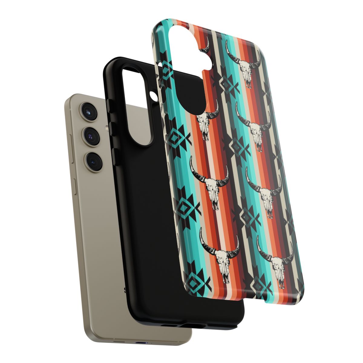 Western Cowskull Tough Phone Cases - Multiple Phone Styles!
