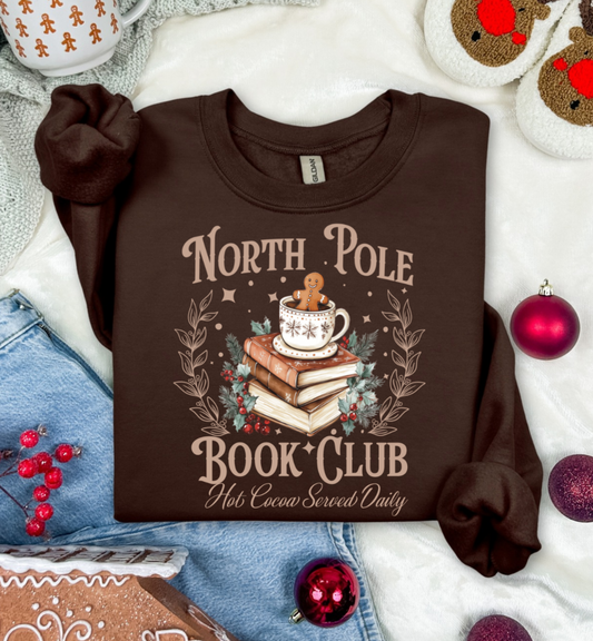 North Pole Book Club  -  Crewneck, Hoodie, or T-Shirt
