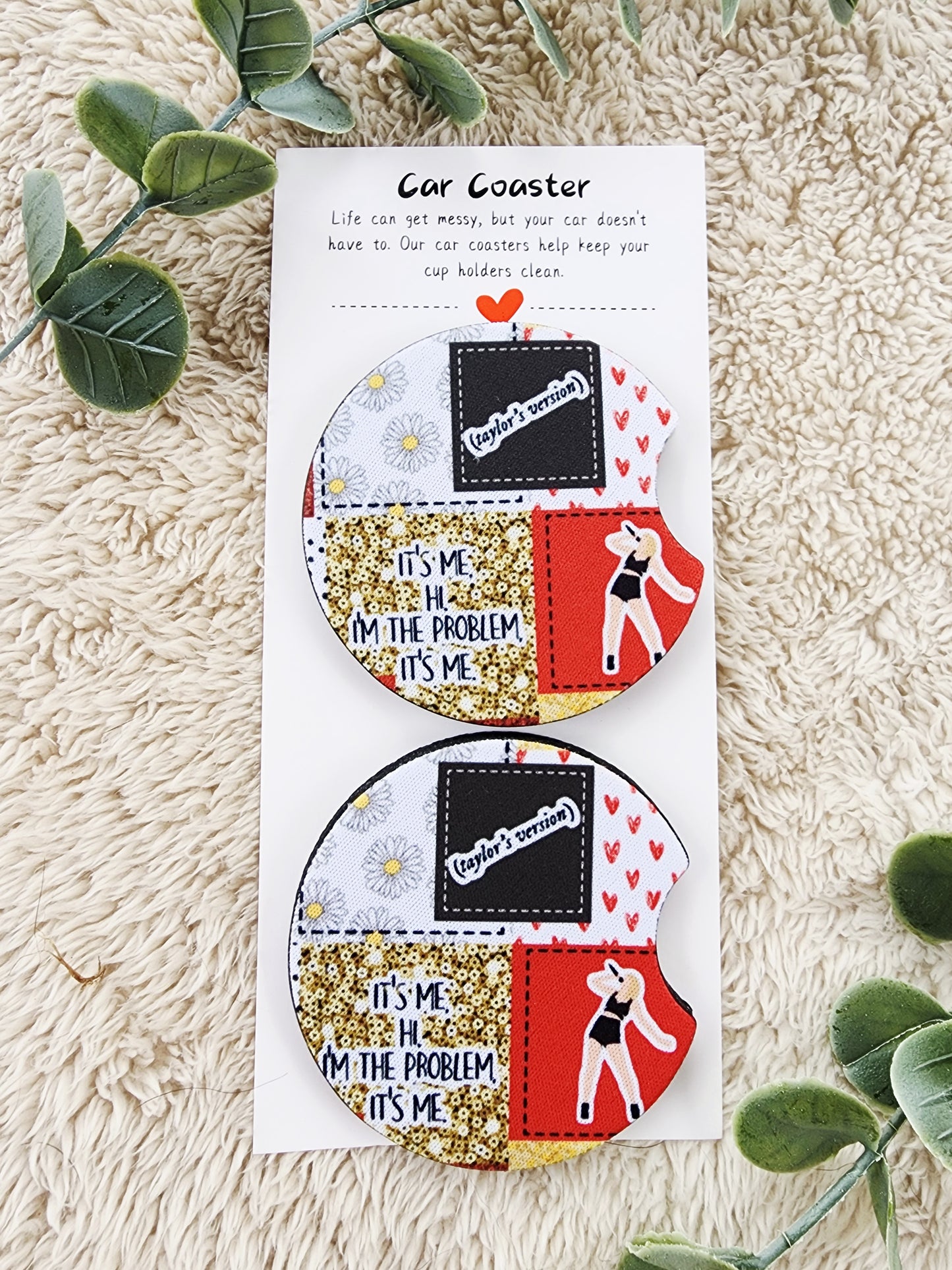 TS - Neoprene Car Coasters