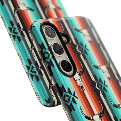 Western Cowskull Tough Phone Cases - Multiple Phone Styles!