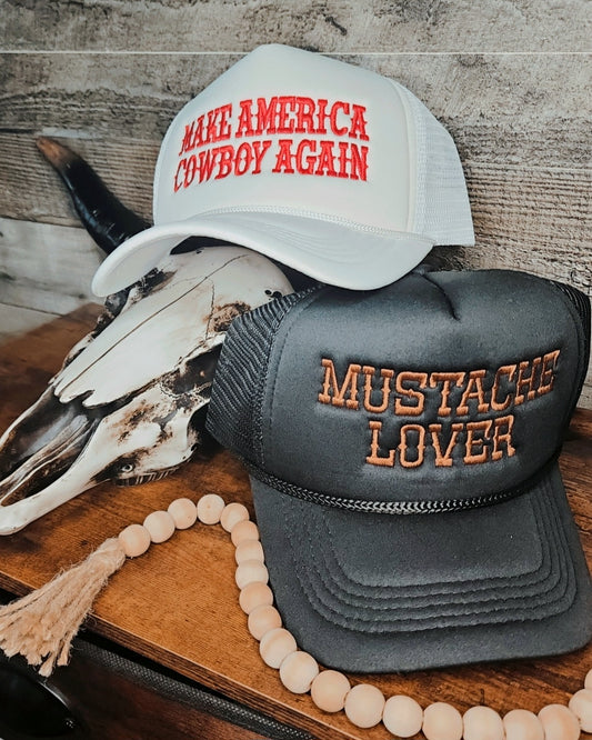 Western Embroidered Trucker Hats