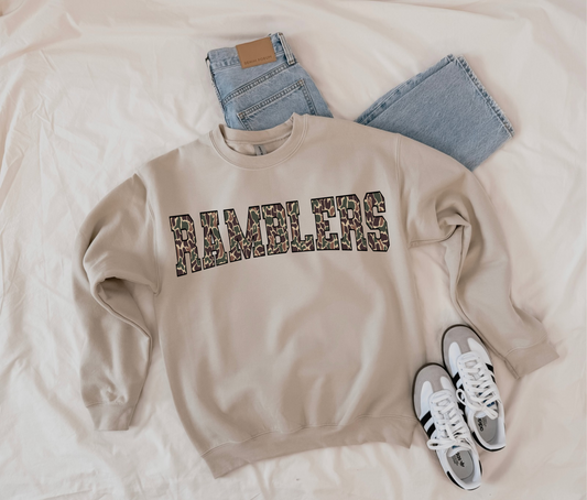 Customizable Duck Camo Letters -  Crewneck, Hoodie, or T-Shirt