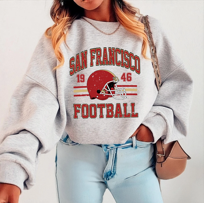 Retro Football Teams -  Crewneck, Hoodie, or T-Shirt